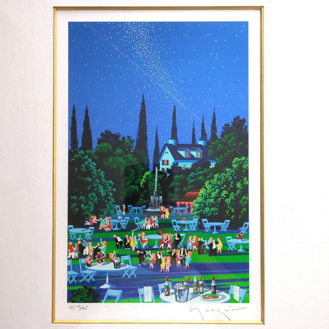 *お値下げ* ヒロヤマガタ「スターライト イブニング」直筆サイン 額縁入り