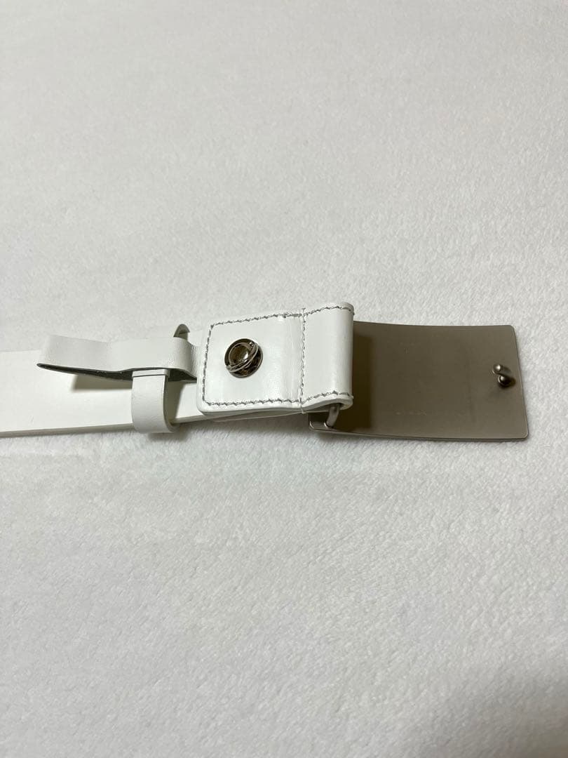 【BRIEFING】ホワイトレザーゴルフベルト＊メンズベルト＊ブリーフィング