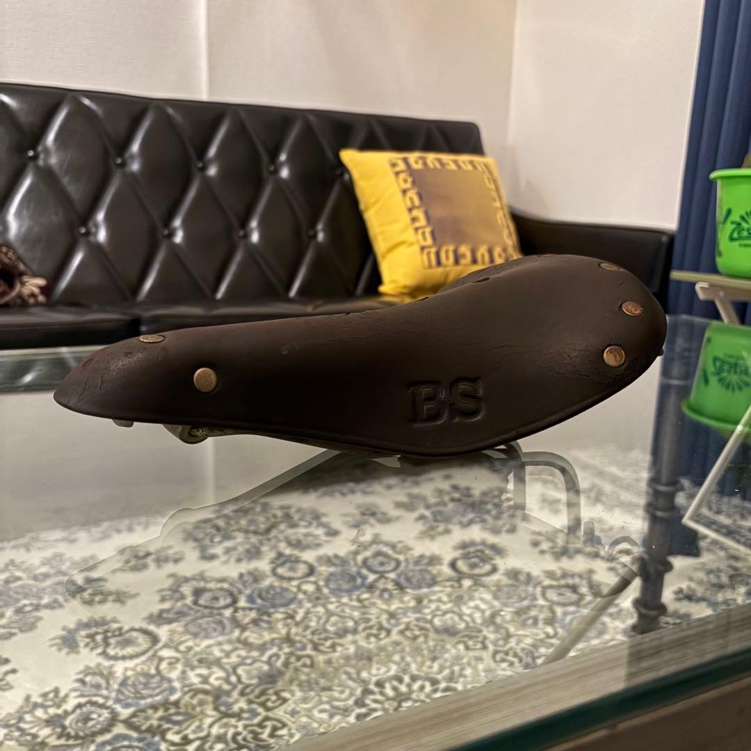 BS 皮サドル　当時物