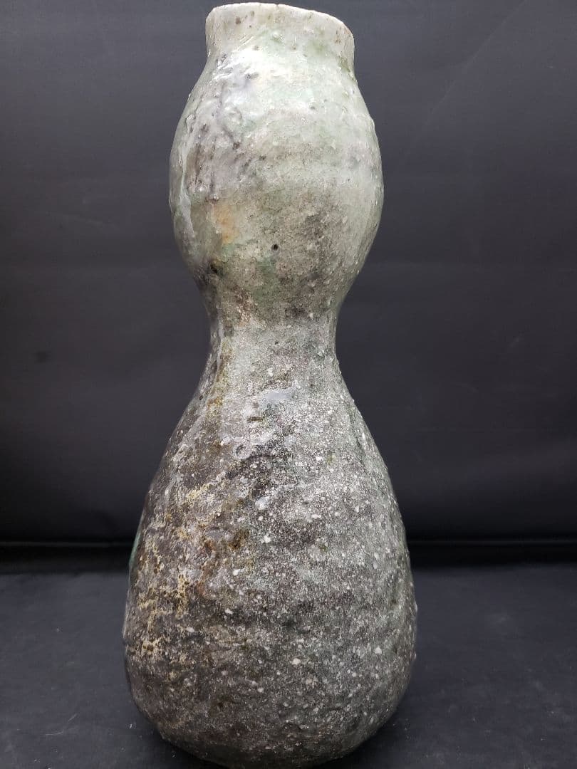 古谷和也　伊賀　瓢花入　花器　信楽　共箱