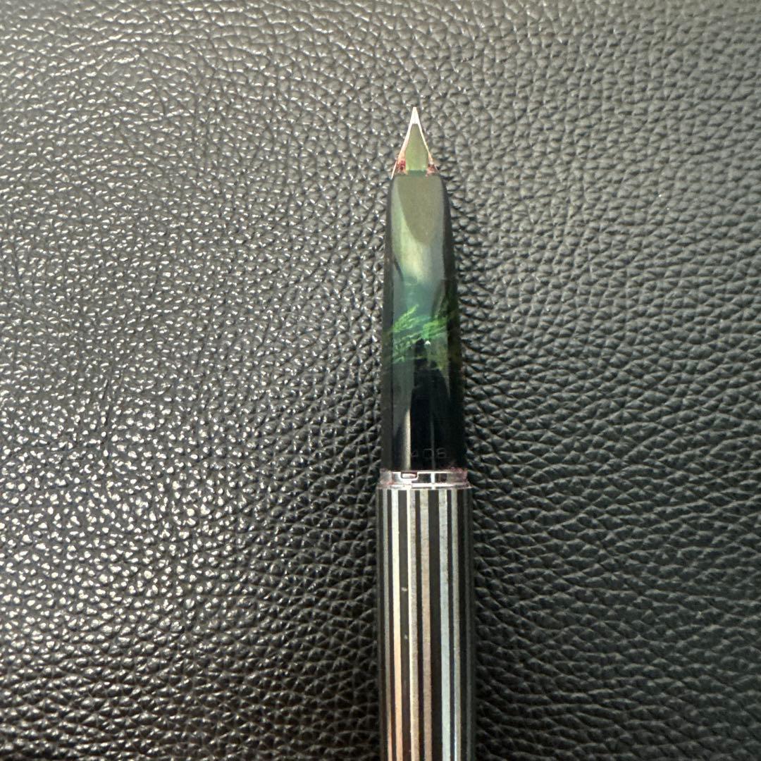 SAILOR シルバー万年筆 ストライプデザイン18KWG