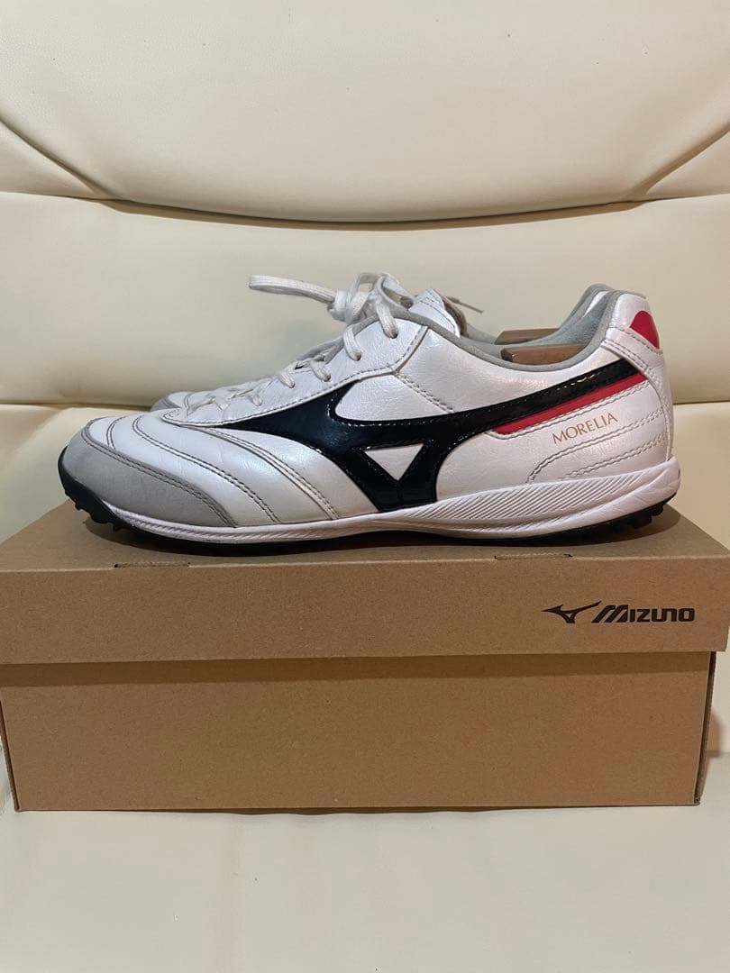 【ほぼ新品】Mizuno モレリア フットサルシューズ トレシュー ホワイト