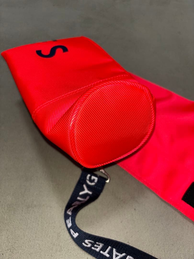 （新品）パーリーゲイツ、蛍光オレンジ色、クラブケース、サブバッグ、希少品