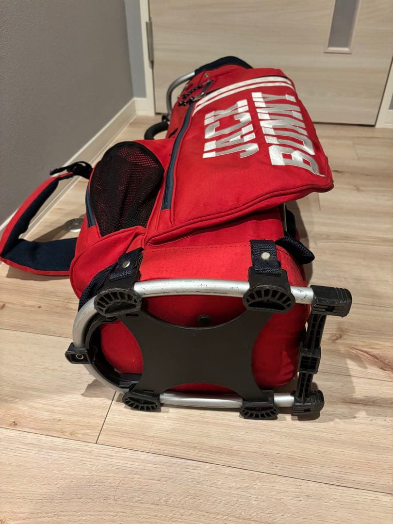 JACK BUNNY 赤 スタンド式ゴルフバッグ