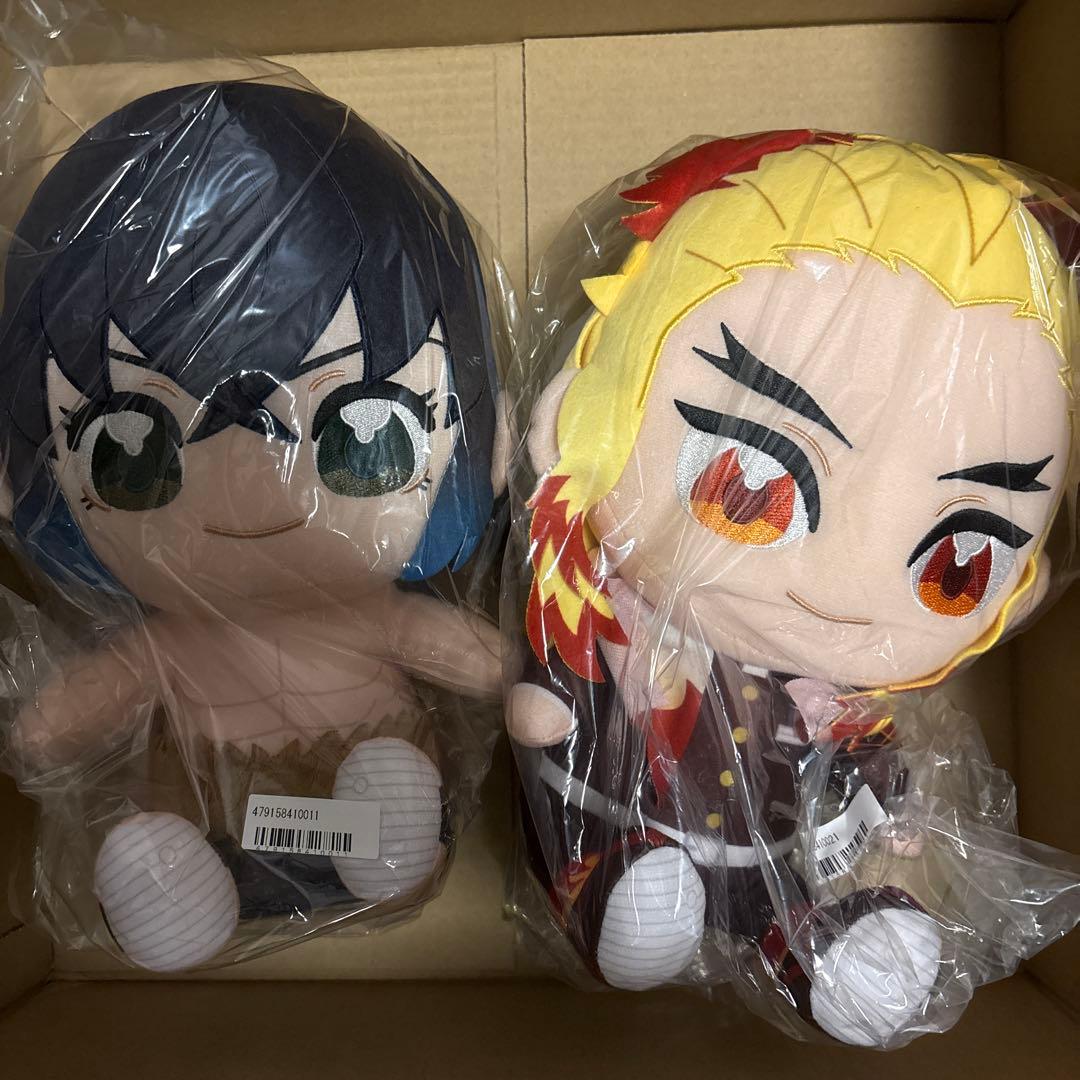 鬼滅の刃 ぬいぷりけ おすわりBIG3 煉獄杏寿郎、 嘴平伊之助