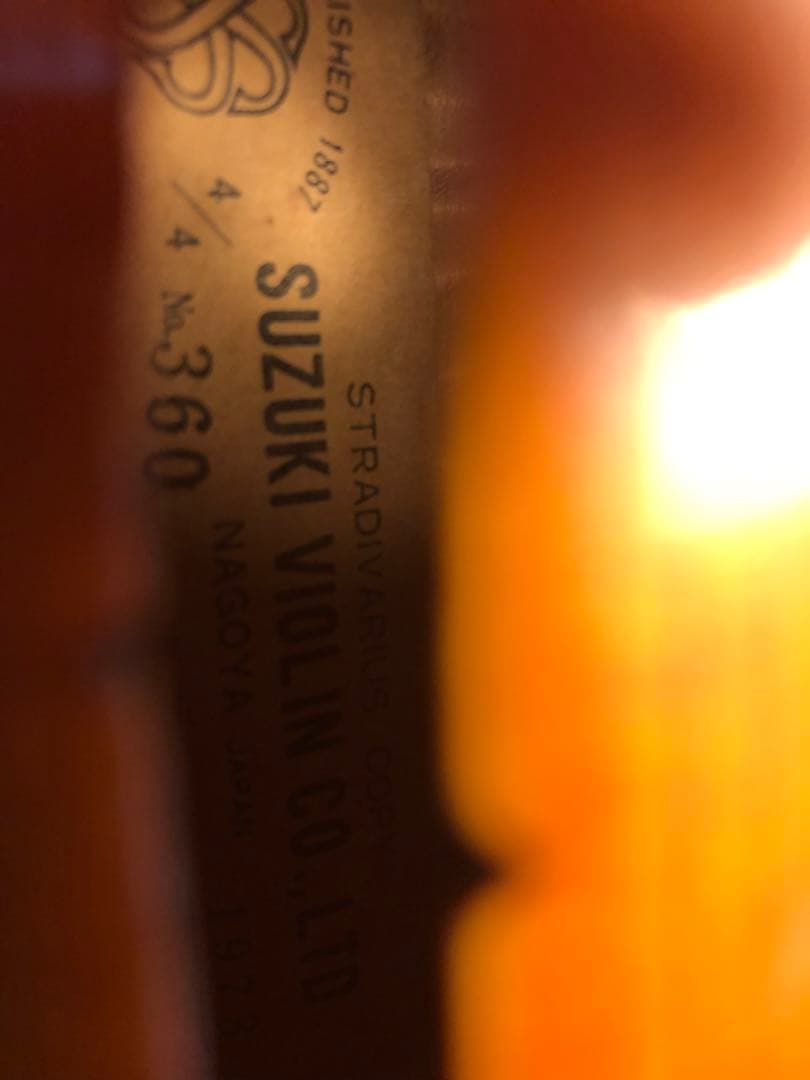 【本日限定特価中❣️】SuzukiバイオリンNo360 4/4 1973