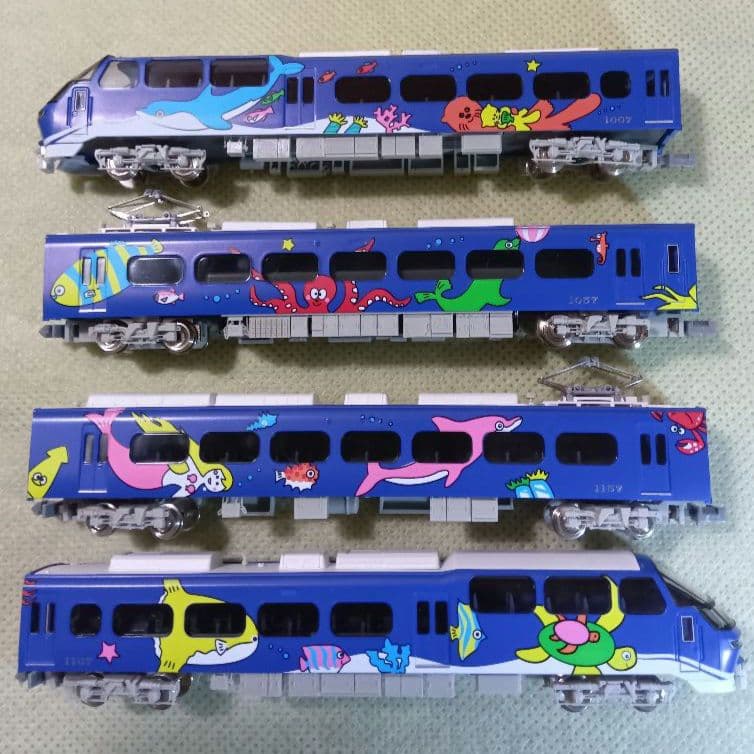 名鉄 1000系 パノラマ ブルーライナー 4輌編成セット　宮沢模型