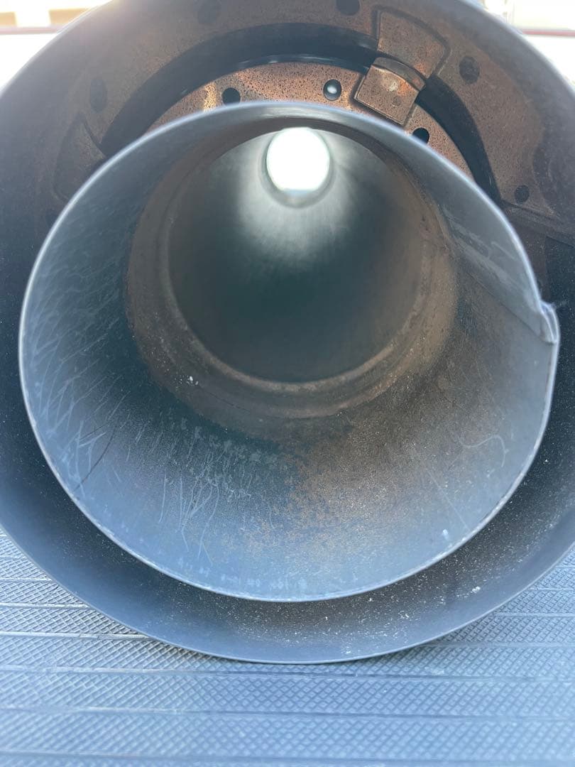 ホンマ 製作所 二重煙突 黒耐熱 106mm