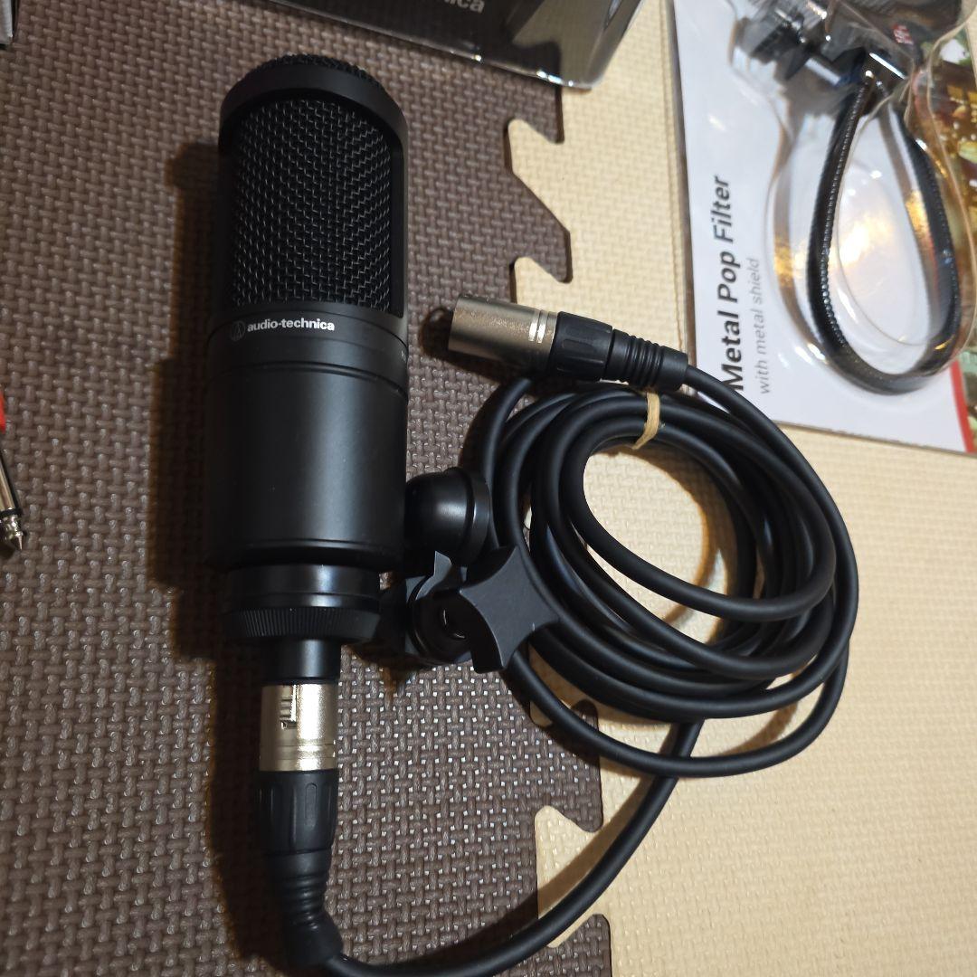 AG03、Audio Technicaコンデンサーマイク、スタンドセット