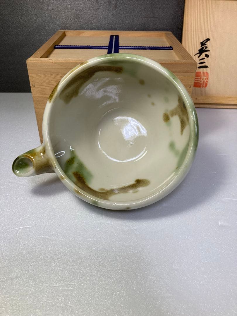 椋木英三　二彩片口　民藝　河井寛次郎の弟子