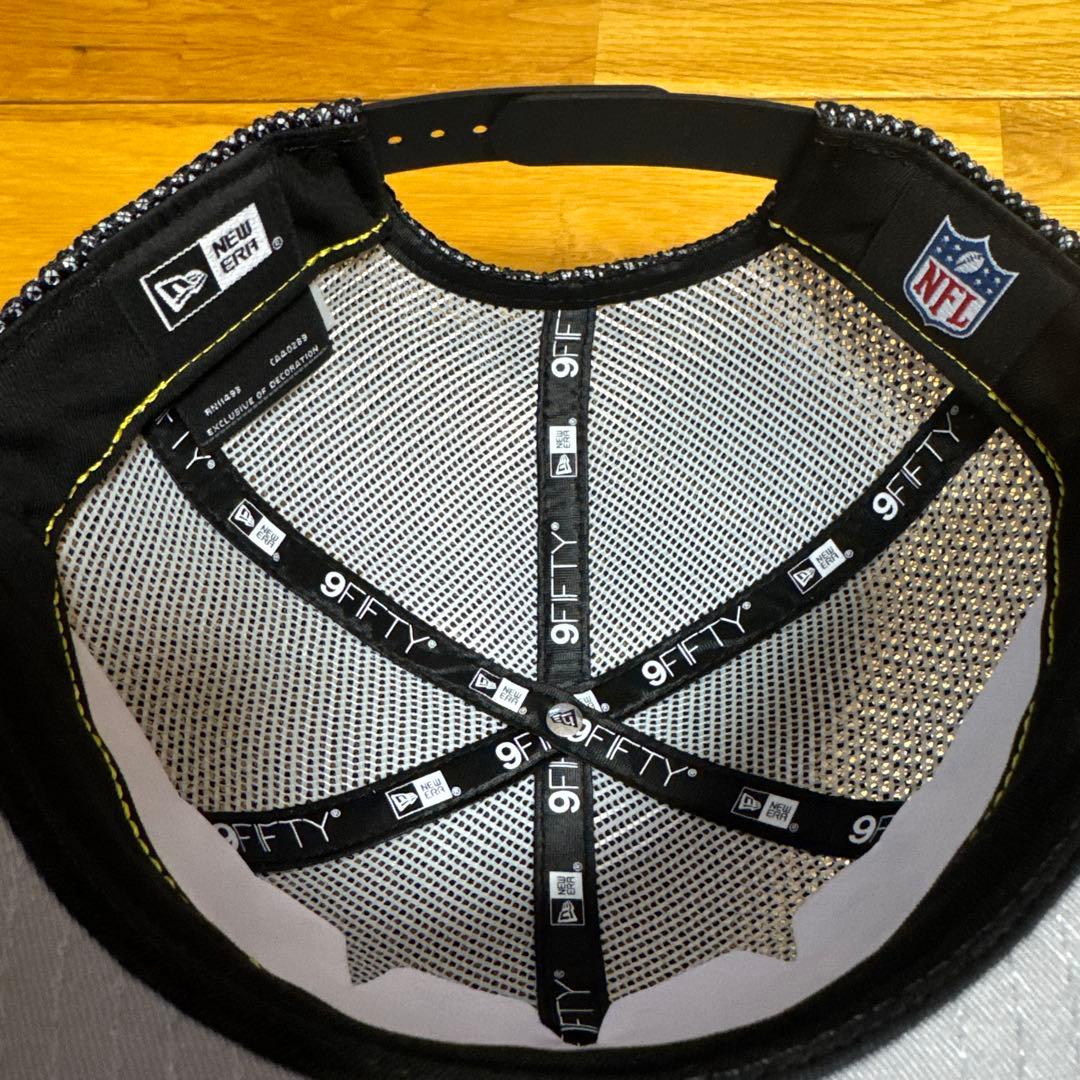 ニューエラNEWERA キャップNFLレイダース ダブルメッシュ ブラック