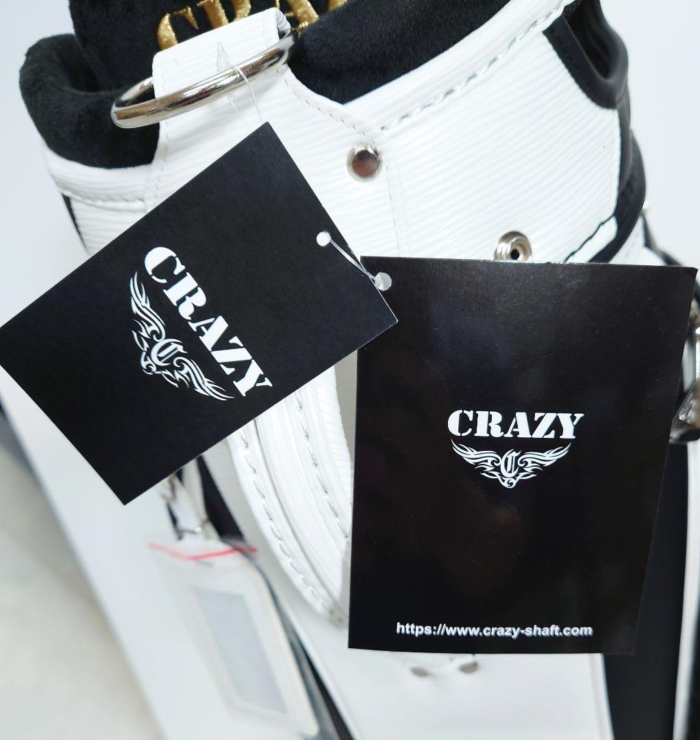 CRAZY クレイジー、キャディバッグ ホワイト【新品】