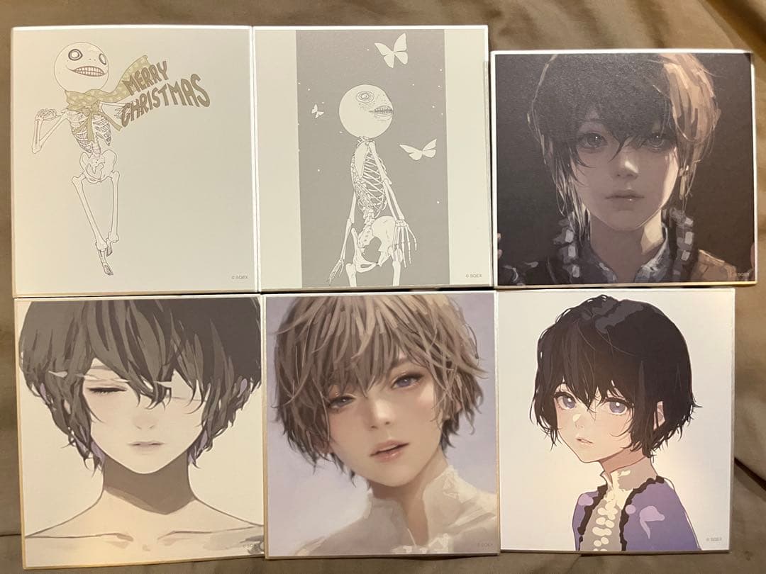 NieR ニーア展 消セナイ記憶 色紙 エミール 全6種 コンプリート