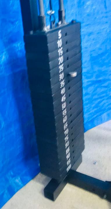 パワーテック社ハーフラック(WB-HR16)専用　ラットロー 奥柱・スタック式