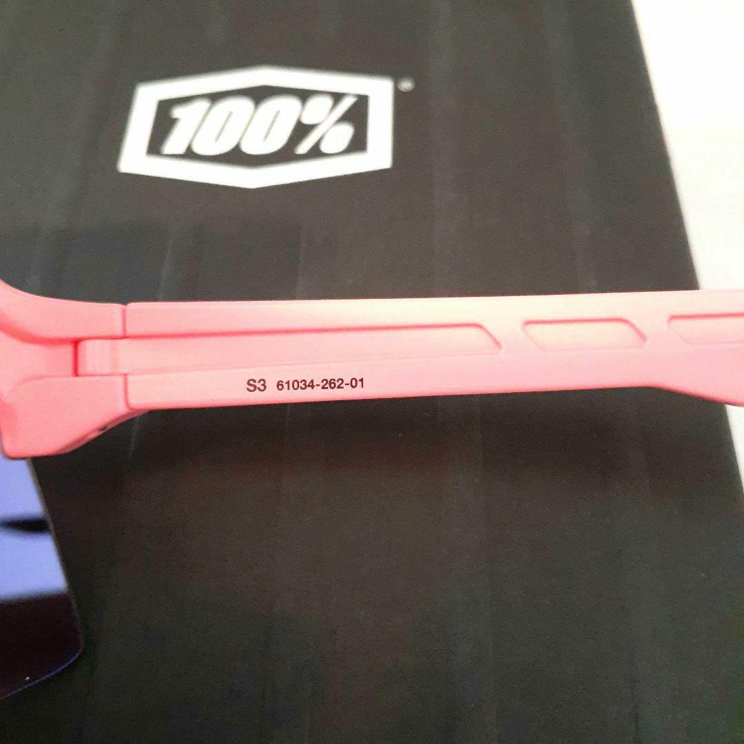 100% S3 ネオンピンク パープルミラーレンズ