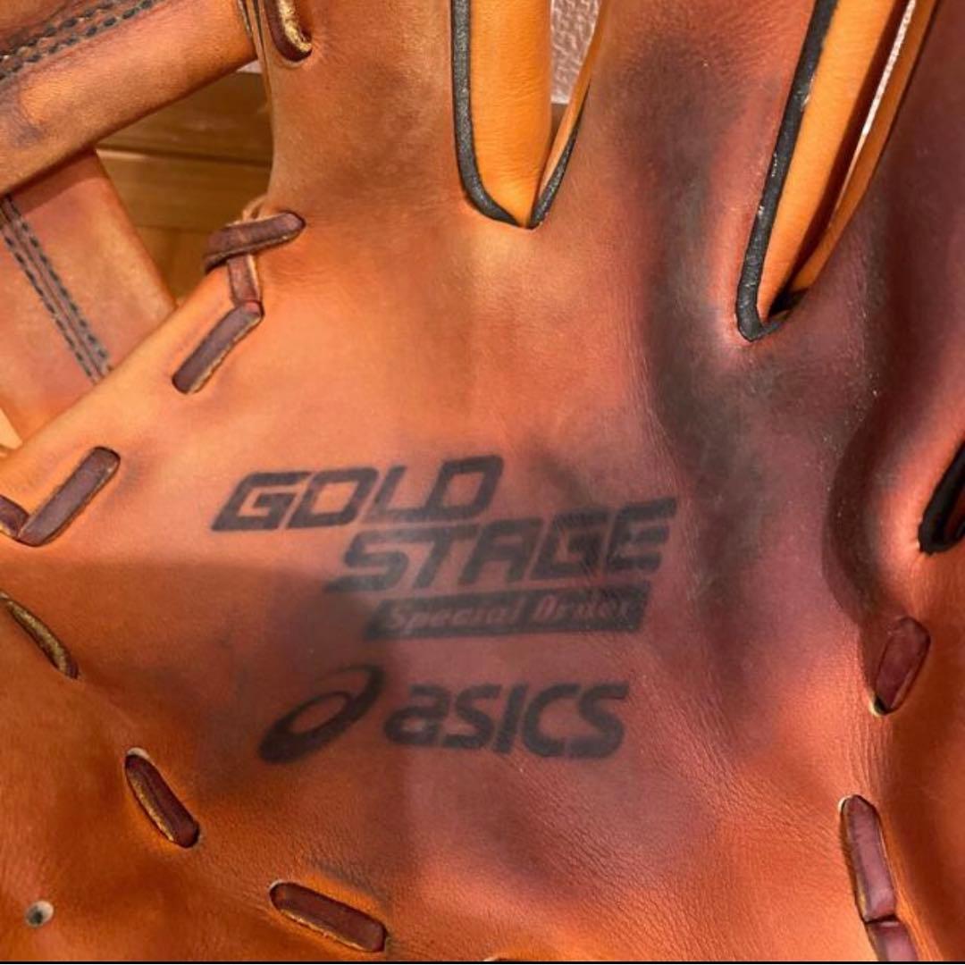 アシックス　ゴールドステージ　硬式　内野　グローブ　元プロ