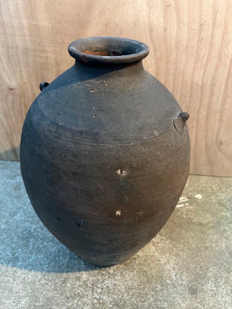 備前焼 古備前 桃山時代大陶印　上作 2耳壺大壺アンティーク風状態が良現状品のみ