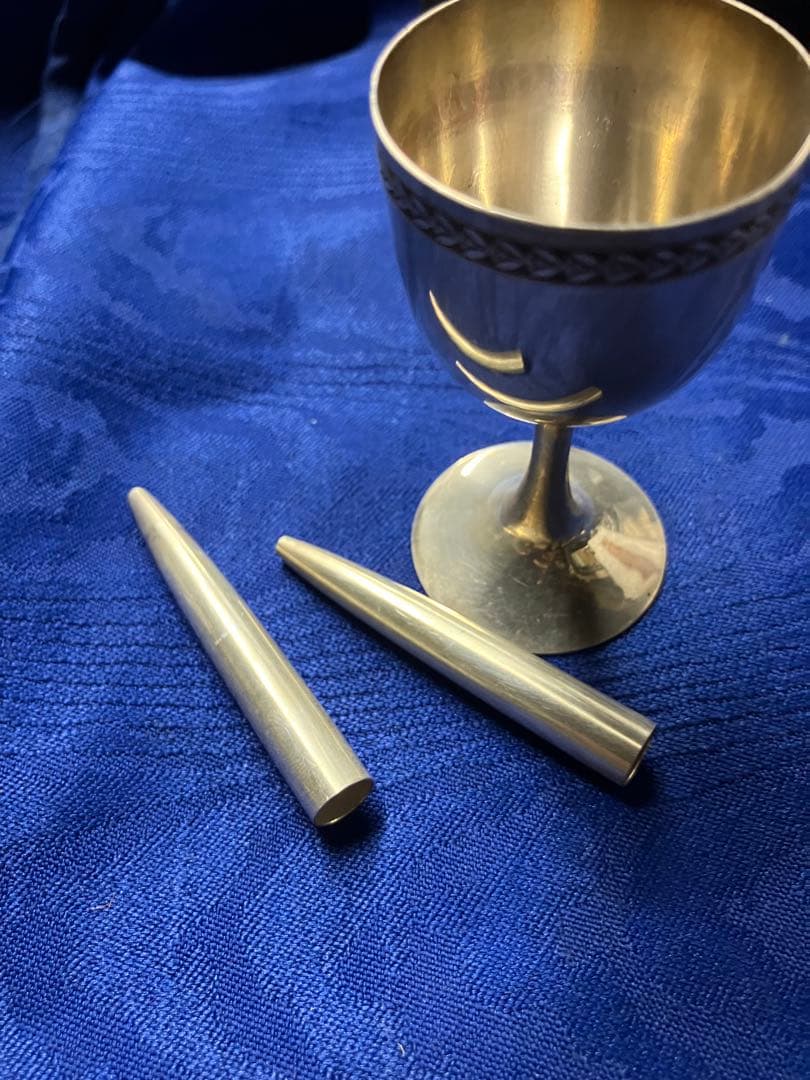 服部時計店　明治大正時代　銀杯　酒器　アンティーク　純銀　燕刻印