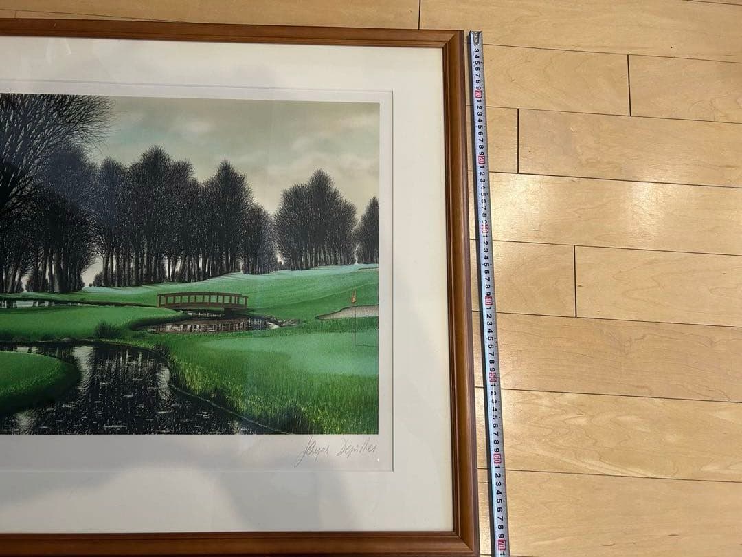 【真作】ジャック・デペルト「ゴルフ場」リトグラフ 直筆サイン入 150部限定