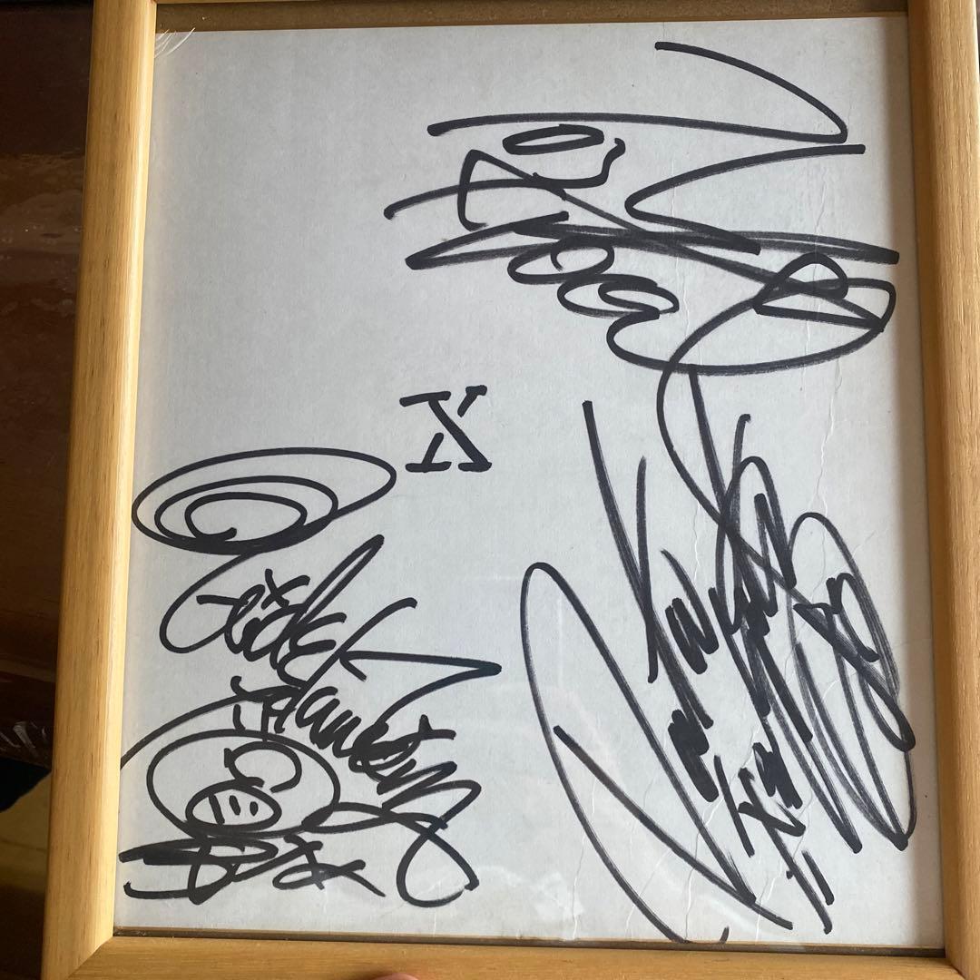 X 時代HIDEPATATOSHIサイン色紙　お宝