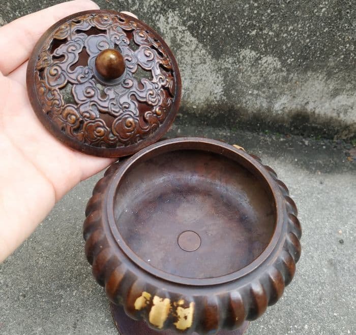 銅器 香炉 鎏金薫香炉 香道具 茶道具 装飾品 工芸品 置物