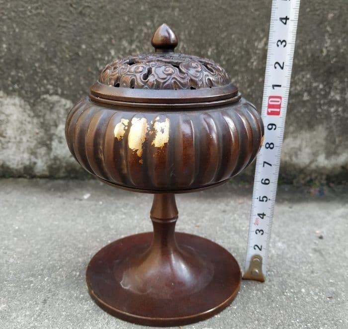 銅器 香炉 鎏金薫香炉 香道具 茶道具 装飾品 工芸品 置物