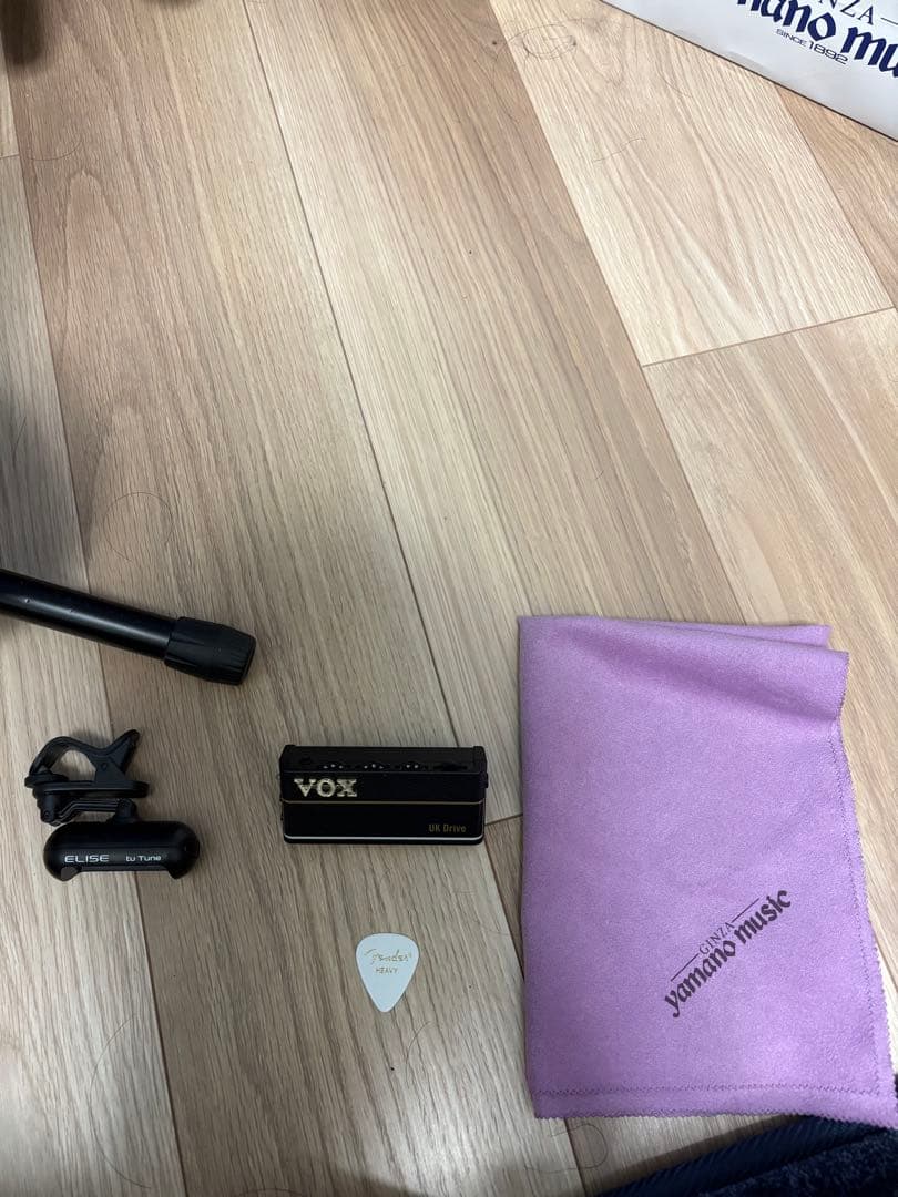 エレキギター ライトブルー ブラックパール