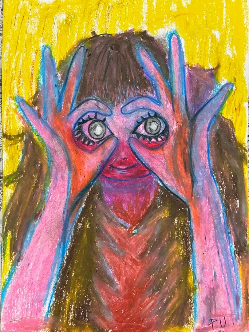 アート 絵画 イラスト 原画 女の子 病みかわいい 闇かわいい オリジナル