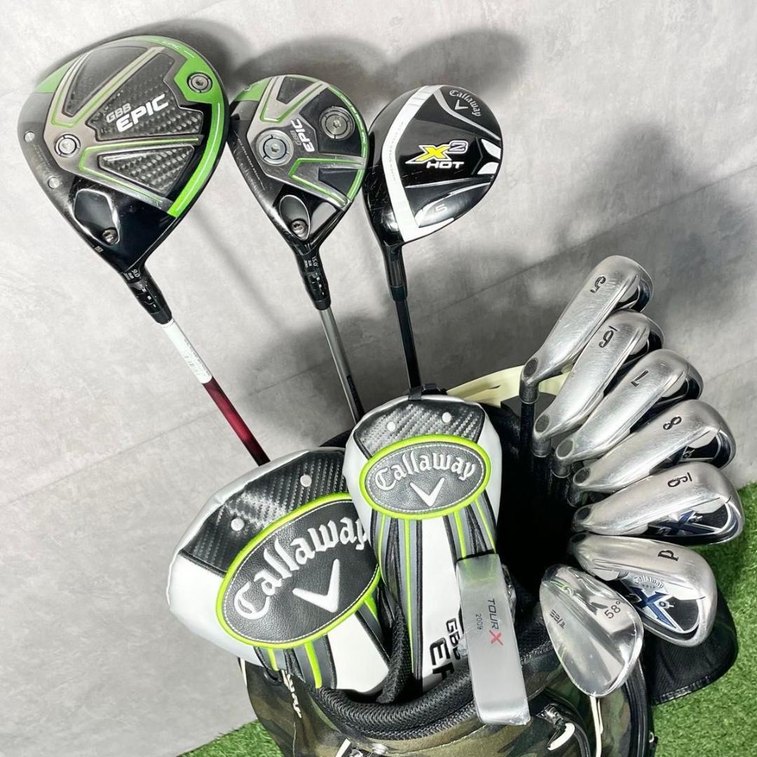 貴重レフティ！キャロウェイ GBB EPIC ゴルフクラブセット 11本 S 左