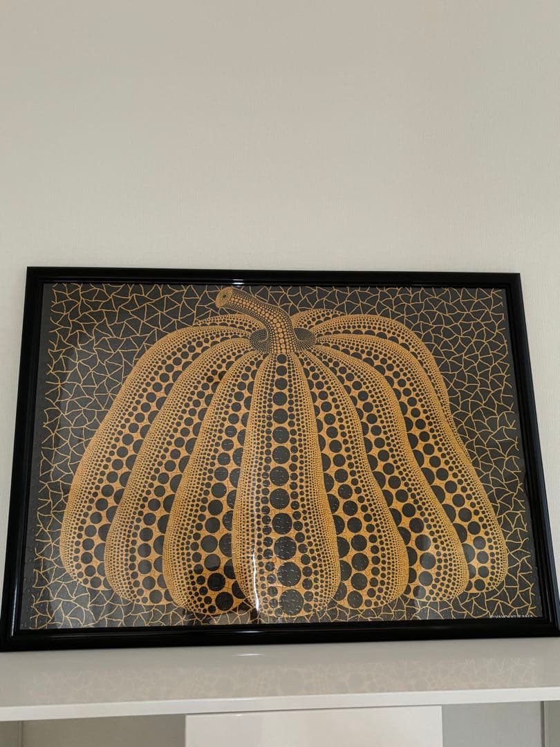 【完成品】草間彌生　額縁付き　パズル1000ピース