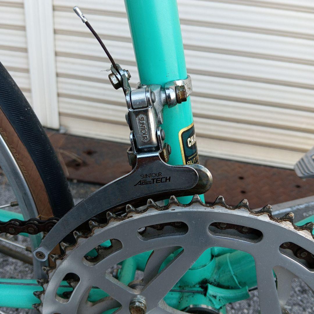 ターコイズ スチールフレーム 小径自転車