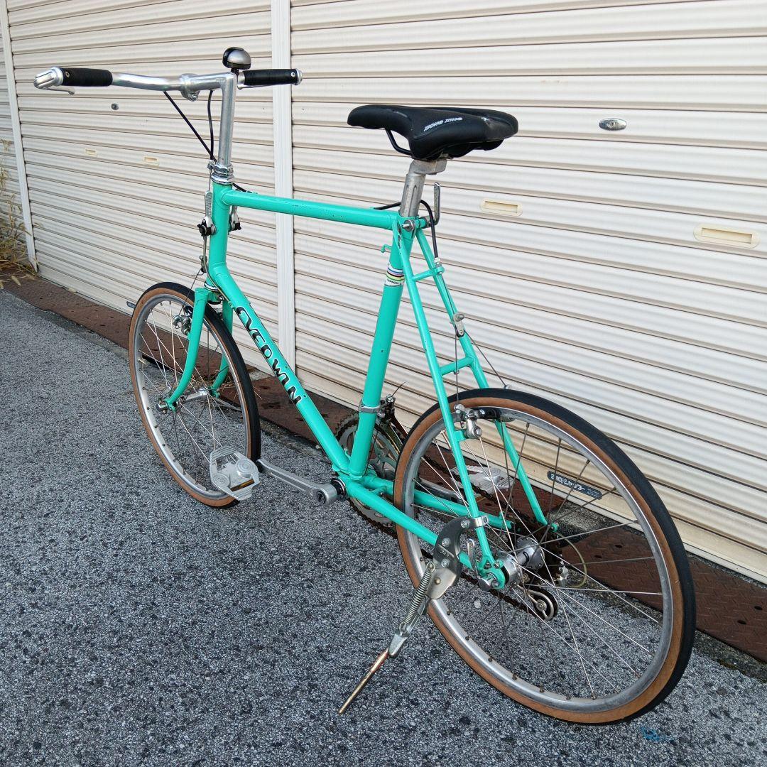 ターコイズ スチールフレーム 小径自転車