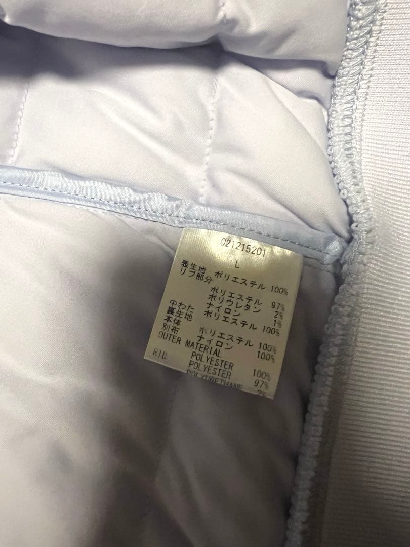 美品　キャロウェイ中綿ジャケットパープルネック内側起毛レディースLゴルフウェア