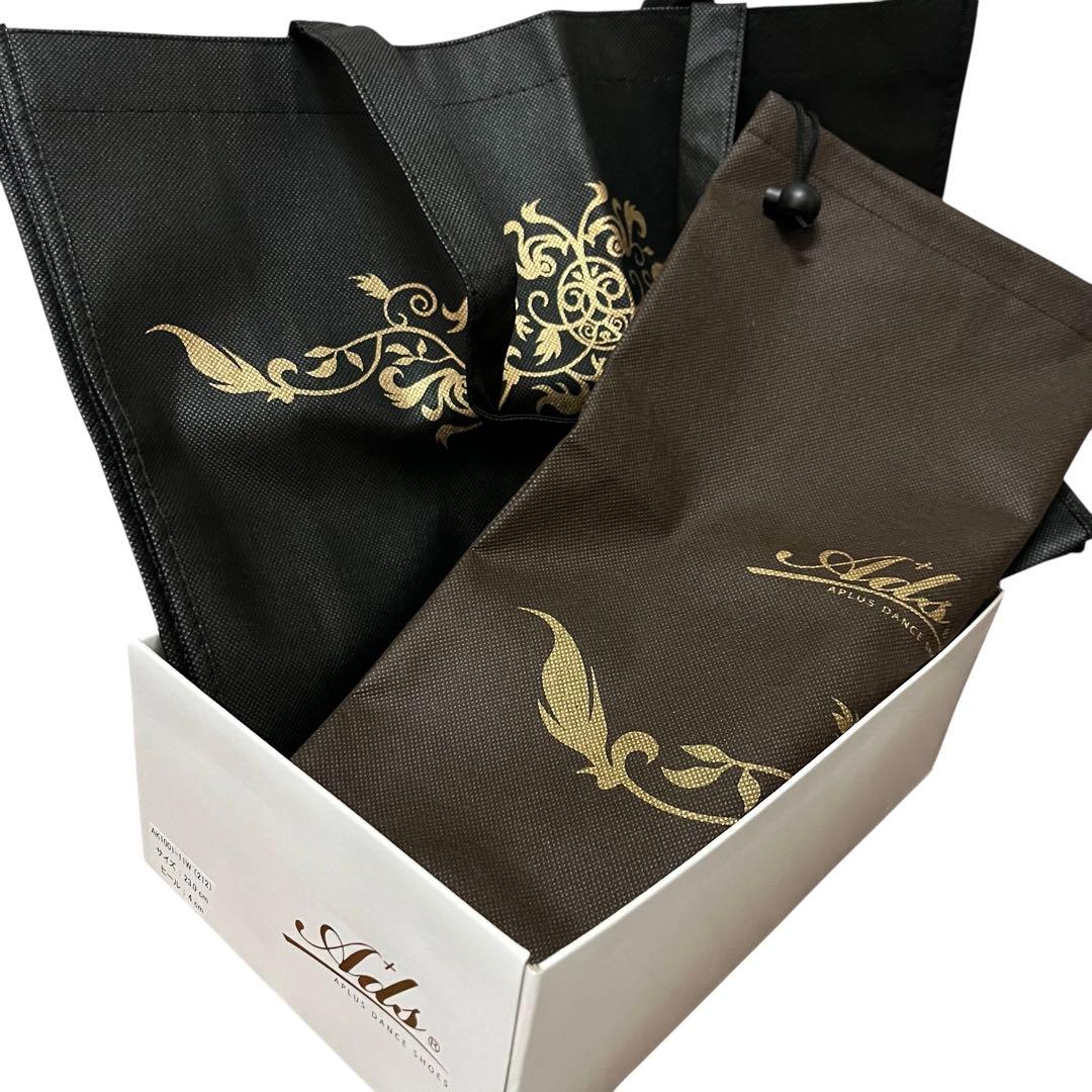 ADS 社交ダンスシューズ ブラック スタンダード 黒 23cm