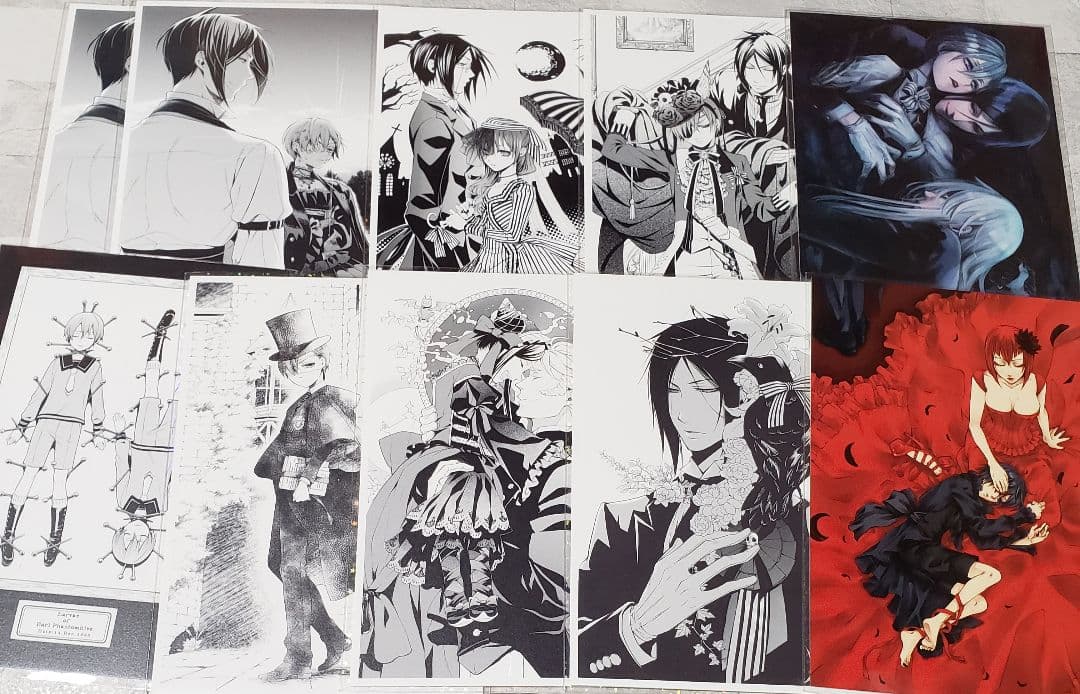 黒執事 紙類 クリアカード ポストカード マウスパッド 大量 まとめ売り