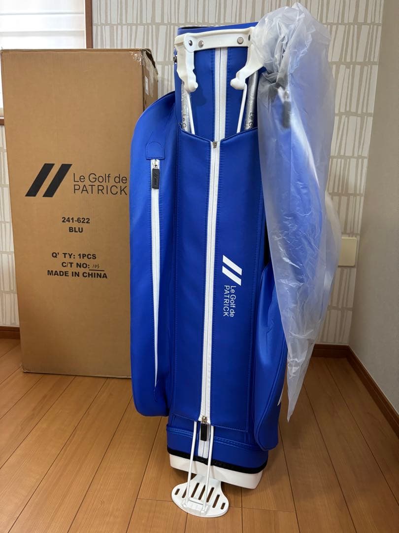 パトリック PATRICK ブルー スタンドキャディバッグ 2024 新品