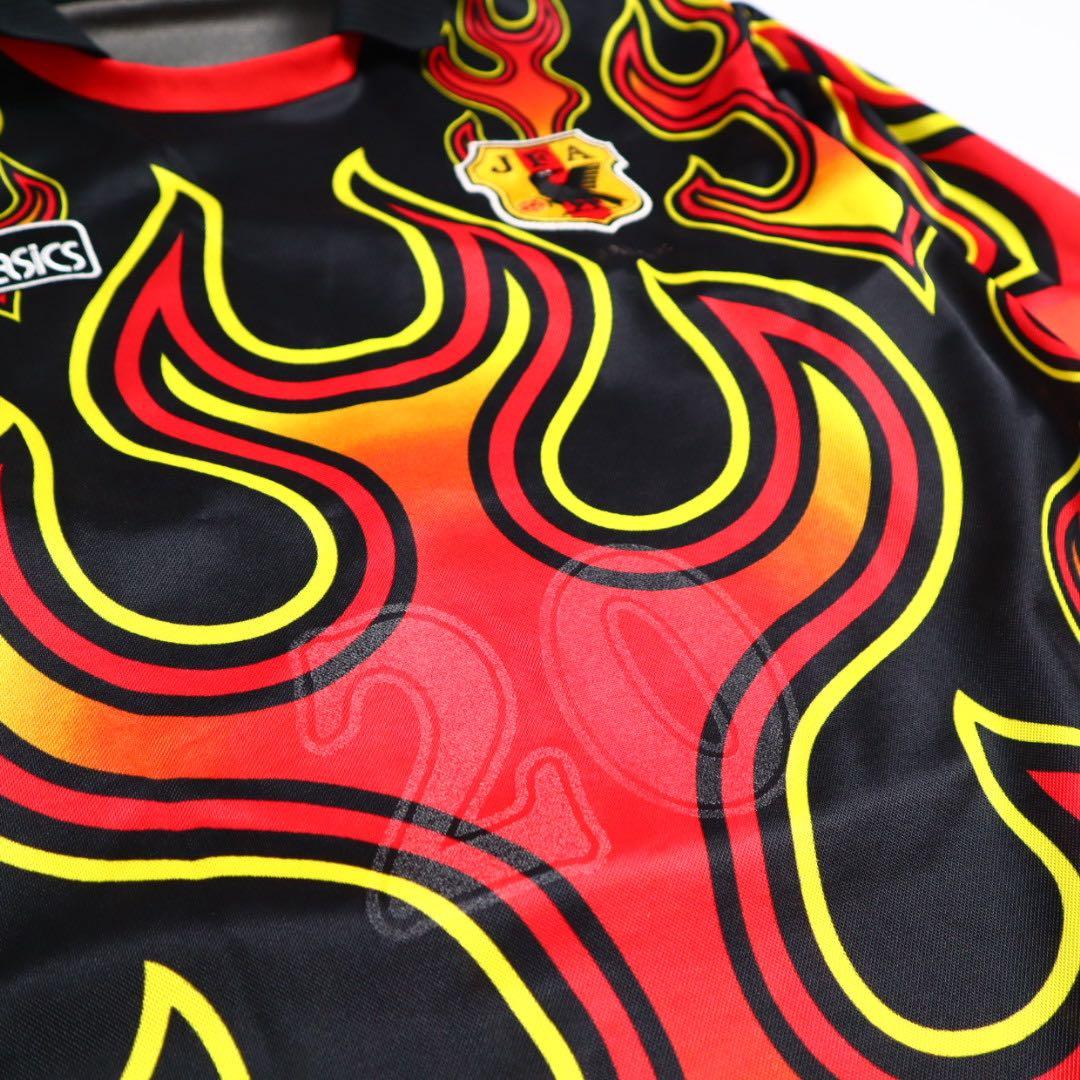 90s 1998 日本代表 川口能活 ファイヤーパターン ユニフォーム 本物