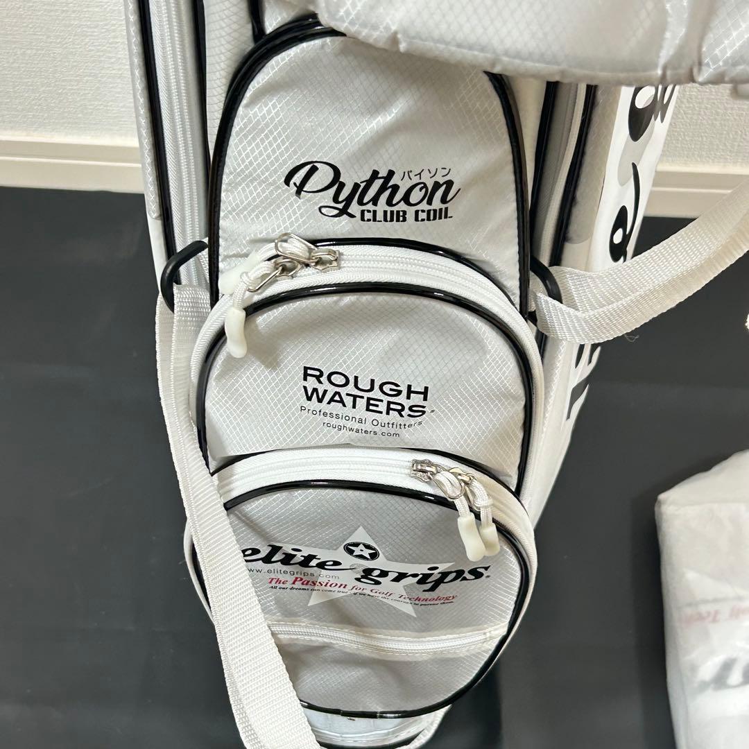 伊*門様 エリートグリップ 【100本限定品】キャディバック ホワイト スタンド