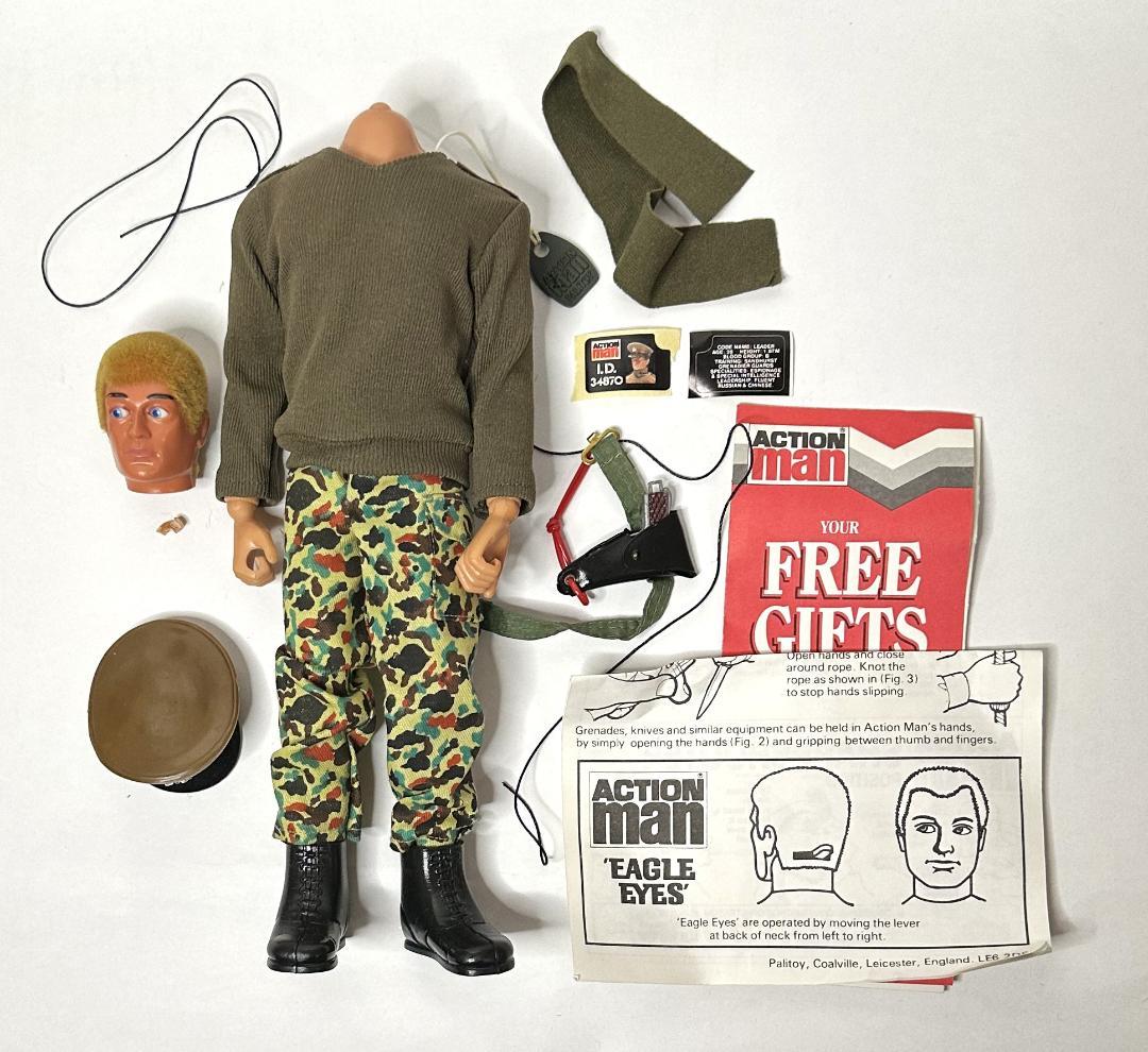 【要注意ヘッド取れてます］アクションマン／トーキングコマンダー