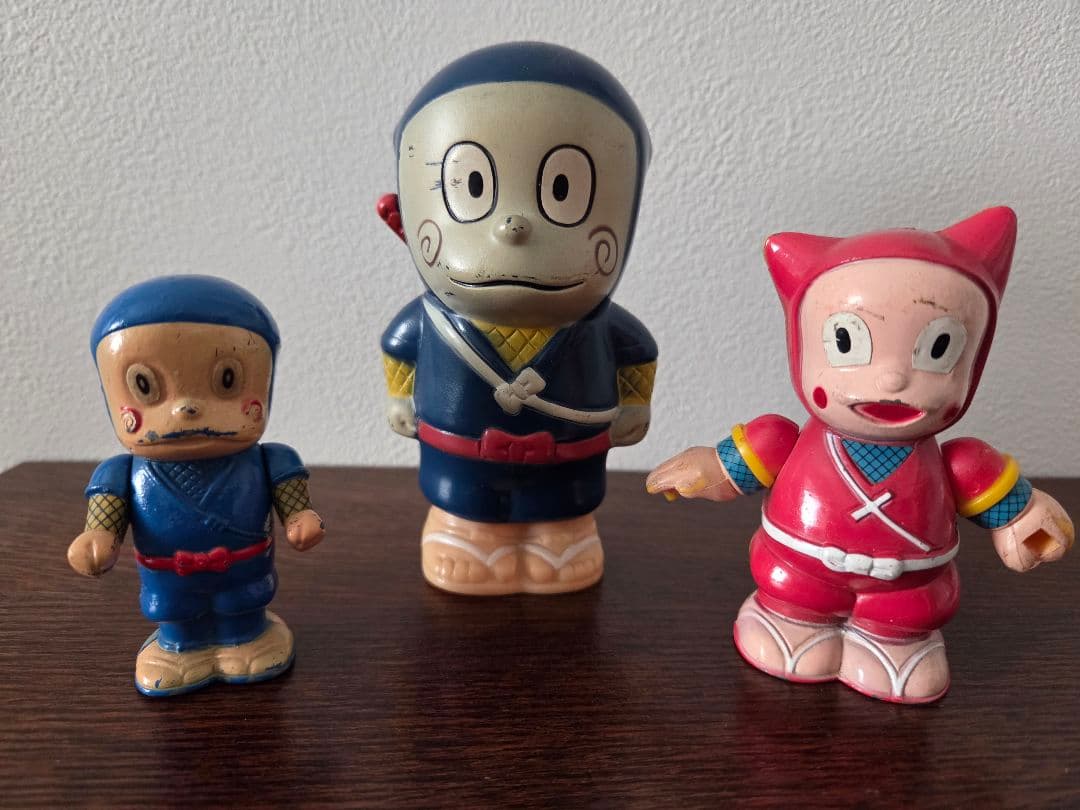 忍者ハットリくんフィギュア3体セット昭和レトロ
