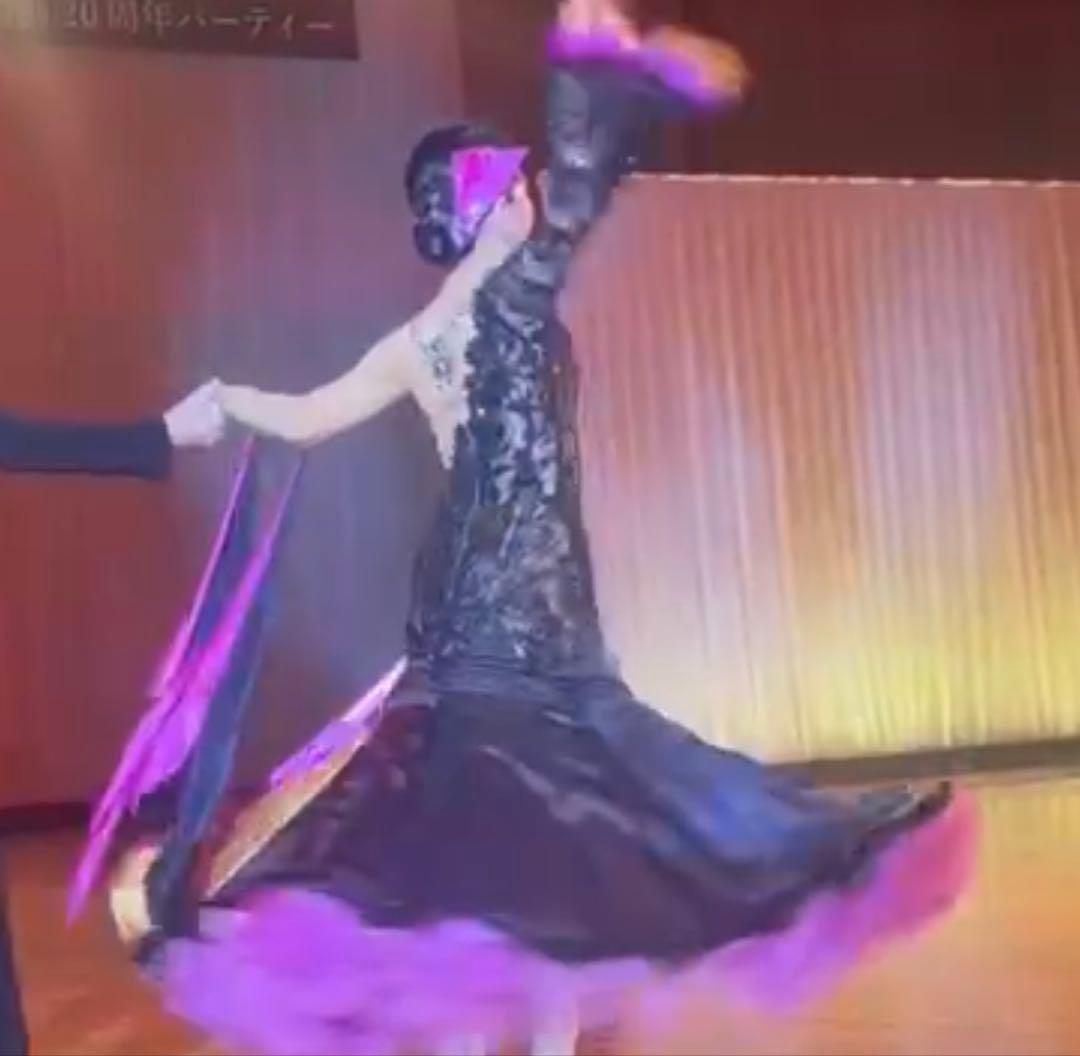 『最終値下げ』社交ダンススタンダードヤナギダダンスウェアーオーダードレス