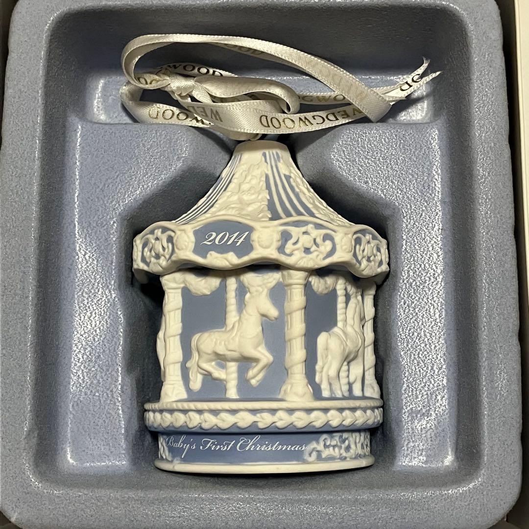  オーナメント 2014 ブルー カルーセル ウェッジウッド 馬