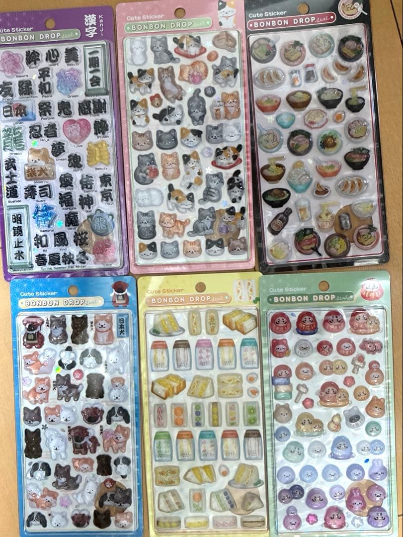 早い者勝ち＊新作!!即日発送!!正規品＊ボンボンドロップシール 第二弾6枚セット