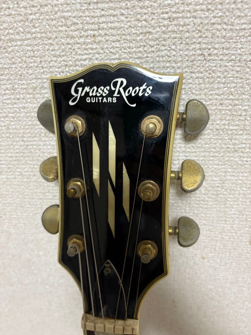 GrassRoots ブラックレスポールスタイルギター