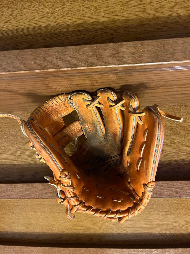 Mizuno Pro 軟式グローブ オレンジ
