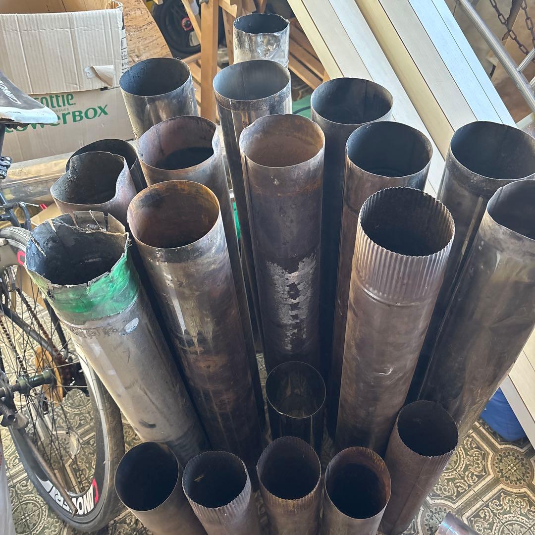 引き取り限定‼️薪ストーブ　煙突部材　ほんま製作所　106パイ多数