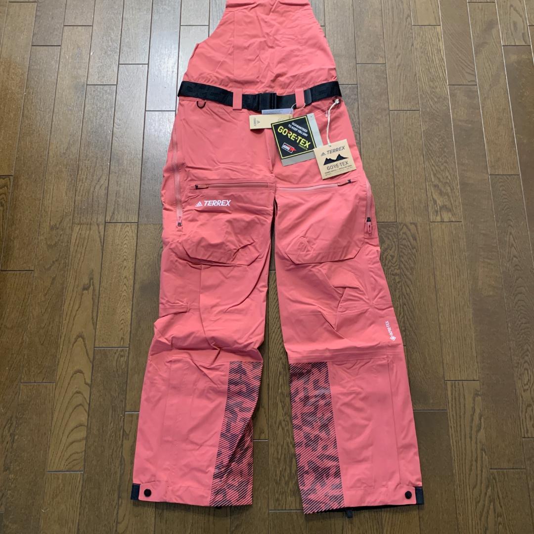 アディダス　スノー　ビブパンツ　ゴアテックス　スノーボードウェア　M　ピンク系