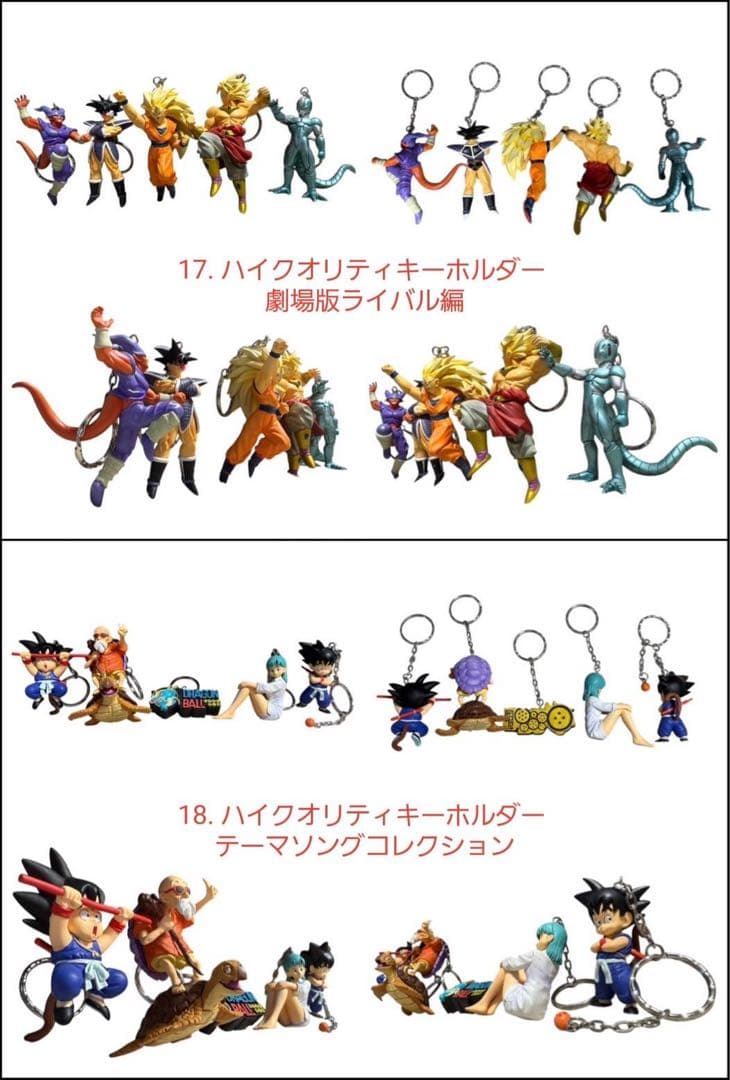 ドラゴンボール ハイクオリティキーホルダーハイグレードカラーリングキーホルダー