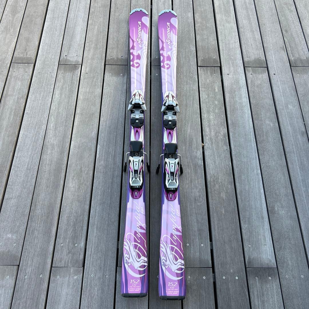 ノルディカ　紫色 152cm 女性用　スキー板