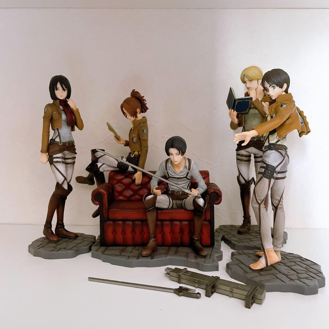 一番くじ　進撃の巨人 自由への進撃 フィギュア 5体セット